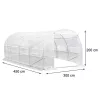 Folienzelt 200x300x450 cm ohne Gestell