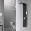 Malaga Schwarzes Hydromassage-Duschpaneel