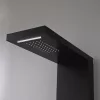 Malaga Schwarzes Hydromassage-Duschpaneel