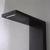 Malaga Schwarzes Hydromassage-Duschpaneel