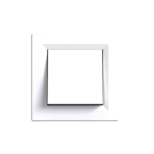 Nova – einpoliger Schalter mit einem Stromkreis, 101, mit weißem Rahmen
