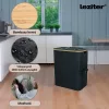 Selektiver Flaschenbehälter mit zwei Fächern 140l schwarz