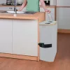 Selektivflaschenbehälter mit zwei Fächern 140l weiß