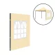 Gartenpavillon mit Fensterseitenmarkise 3x3 m
