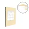 Gartenpavillon mit Fenster Seitenwand Plane 3x4 m