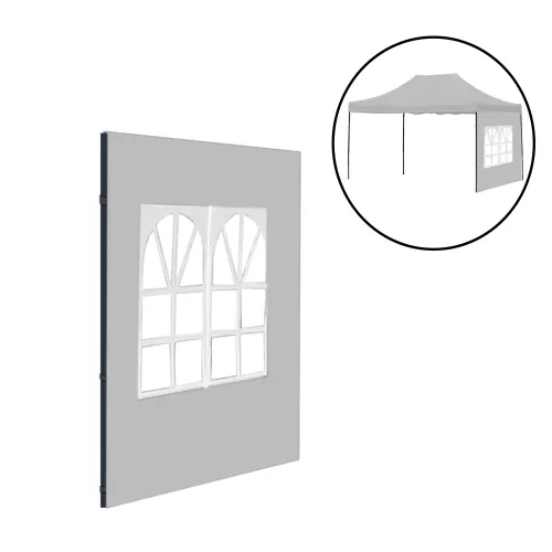 Gartenpavillon mit Fenster Seitenwand Plane 3x4 m