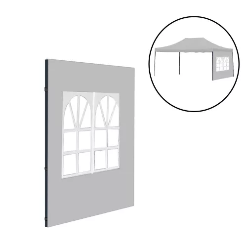 Gartenpavillon mit Fensterseitenwandmarkise 3x4,5 m