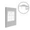 Gartenpavillon mit Fensterseitenwandmarkise 3x4,5 m