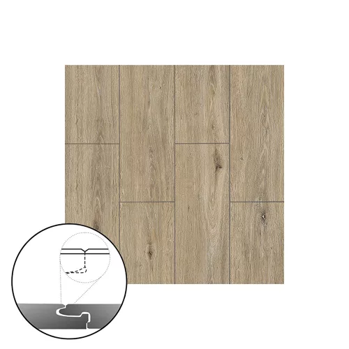 Leziter Kent Eiche Vinyl SPC schwimmender Fußboden