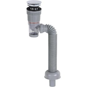   Klick-Lackablauf für normales Waschbecken mit Geruchsverschluss mit flexiblem Schlauch