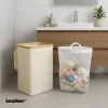 Abfallbehälter 100L beige 44x33x67 cm