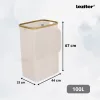 Abfallbehälter 100L beige 44x33x67 cm