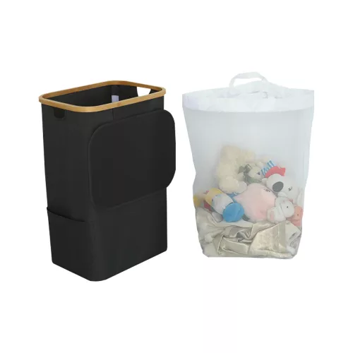Abfallbehälter 100L schwarz 44x33x67 cm