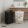 Abfallbehälter 100L schwarz 44x33x67 cm