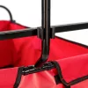 Zusammenklappbarer Garten-Strandwagen rot