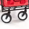 Zusammenklappbarer Garten-Strandwagen rot