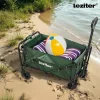 Klappbarer Standard-Gartenstrandwagen grün