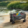 Zusammenklappbarer Premium-Garten-Strandwagen grau