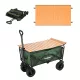 Zusammenklappbarer Premium-Garten-Strandwagen mit Tisch grün