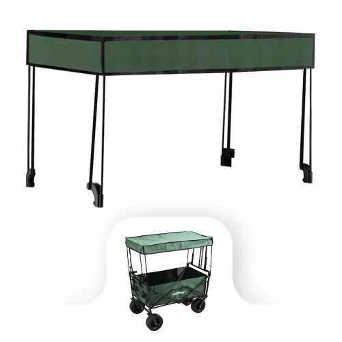 Strandkorb Premium roof green