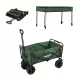 Zusammenklappbarer Premium-Gartenstrandwagen mit grünem Dach