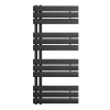 Solaro Design Handtuchheizkörper 1200 x 500 mm, schwarz