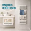 Solaro Design Handtuchheizkörper 1200 x 500 mm, weiß