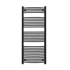 Gebogener Handtuchwärmer 1400 x 600 mm, schwarz