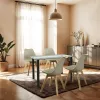 Merlo 4+1 Esstisch-Set beige