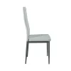 Mezza 4+1 Esstisch-Set weiß-grau