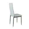 Mezza 4+1 Esstisch-Set weiß-grau