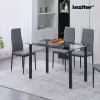 Riona 120 cm quadratischer Esstisch aus Glas