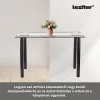 Riona 120 cm quadratischer Esstisch aus Glas