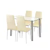 Nolen 4+1 Esstisch-Set beige