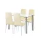 Nolen 4+1 Esstisch-Set beige
