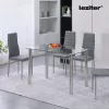 Berna 120 cm quadratischer Esstisch aus Glas