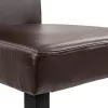 Cadiz 4+1 Esstisch-Set schwarz-braun