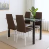 Norman 4+1 Esstischset braun