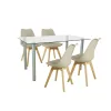 Midori 4+1 Esstisch-Set beige