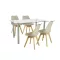 Midori 4+1 Esstisch-Set beige