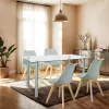 Midori 4+1 Esstisch-Set grau