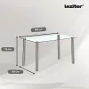 Berna 140 cm quadratischer Esstisch aus Glas