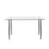 Berna 140 cm quadratischer Esstisch aus Glas