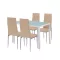 Midland 4+1 Esstisch-Set beige-grau
