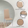 Midland 4+1 Esstisch-Set beige-grau