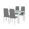 Midland 4+1 Esstisch-Set grau-grau