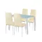 Portland 4+1 Esstisch-Set beige