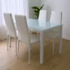 Portland 4+1 Esstisch-Set weiß