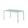 Ezra 140 cm quadratischer Esstisch aus Glas