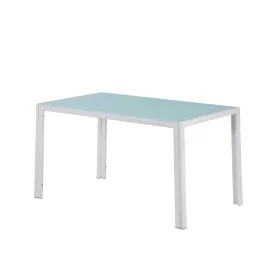 Ezra 140 cm quadratischer Esstisch aus Glas